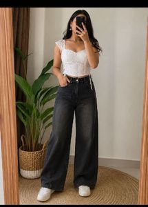 High Waisted Wide Leg Jeans