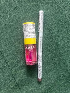LAMEL Lip Oil  & LipLiner “Pink Taupe” Combo
