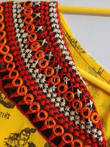 Vrindavan Yellow Printed short Kurti