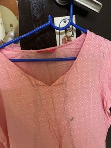 Pretty Pink Printed Kurta