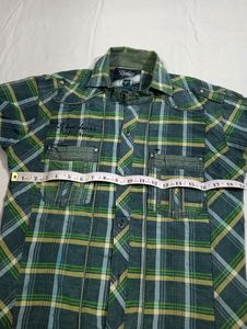 Green Checked Shirt.. It's Little Flaw