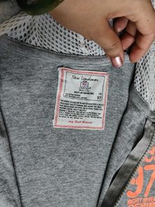 Sleeveless Grey Hoodie Vest