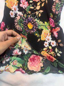 Floral semi sheer Tube Top