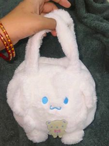 Cute Fluffy White Cartoon Bag