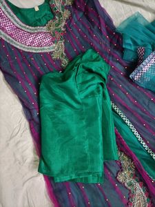 Embellished Anarkali Set Partywear