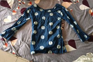 Corset back kurti with bell sleeves