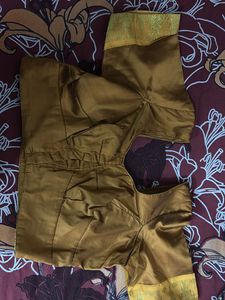Green &amp; Gold Silk Saree
