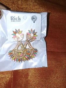Boho Multicolored Drop Earrings
