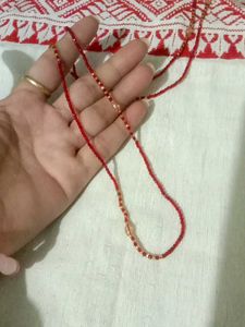 Elegant Red Beaded Necklace
