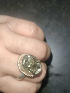 Pyrite Adjustable Ring