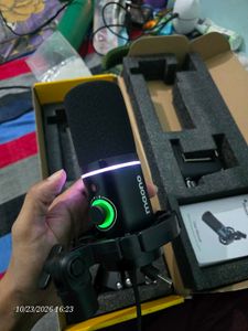 Maono RGB studio professional Microphone, Boom Arm