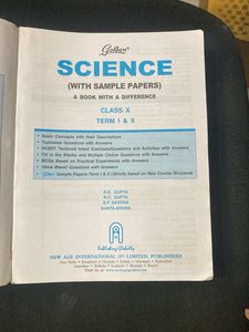 Golden Science Book Class 10 (Sample Papers)