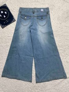 Wide Leg Denim jort