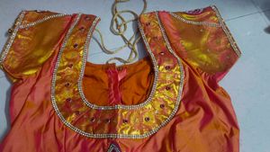 price drop Orange &amp; Pink design blouse