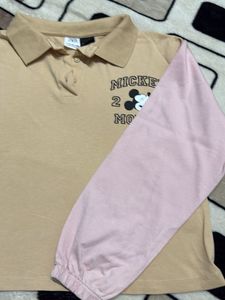 Zara Mickey Mouse Polo Shirt