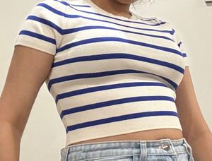 Striped Cropped Top