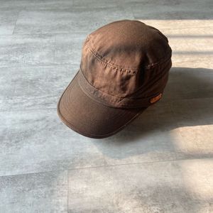 Polham Flat Top Brown Cadet Cap