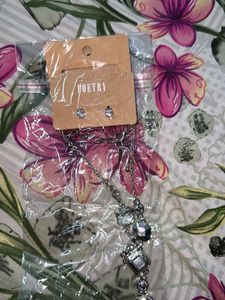 Poetry Necklace and Earring Set