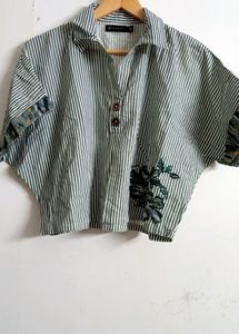 Smart Crop Shirt For Women.