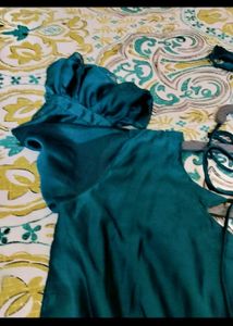 1 hr used Beautiful Teal Ethnic Gown