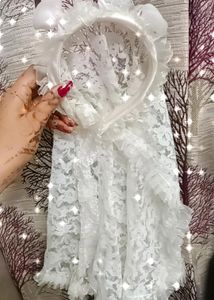 Beautiful White Flower Girl Dress
