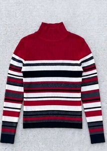 Striped Turtleneck Sweater