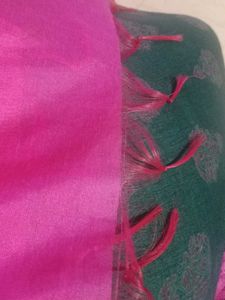 Vibrant Pink Banarasi Silk Saree