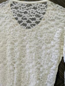 Sheer Lace Long Sleeve Top