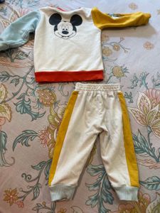 combo of 2 Cute Mickey Mouse Outfit Set