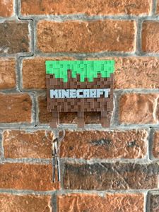 Minecraft Themed Key Holder 3d printed