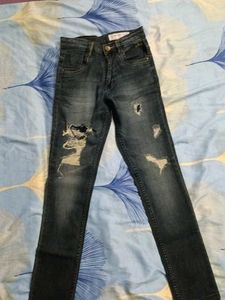 Distressed Denim Jeans
