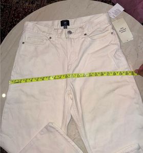 H&amp;M Cream Wide Leg Jeans