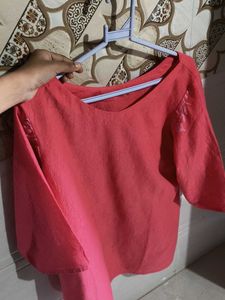 Pink Embroidered Top