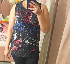 Graphic Print Tank Top