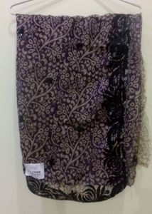 Fancy Saree with black thread work
