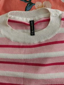 Pink Striped Top