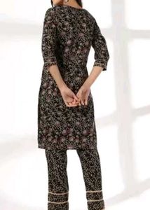 Women's Printed Cotton Kurta pant set