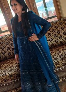 Stunning Teal Embellished Gown