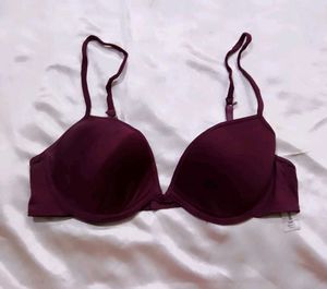 Burgundy Bra