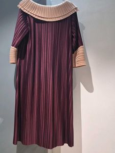 Pleated Midi Dress