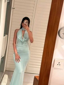 Elegant Mint Green Maxi Dress