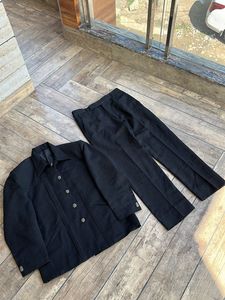 Black Coat Pant Set For Men