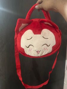 Cute Red Fox Plush Crossbody Bag