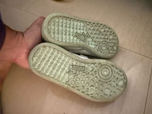 White Velcro Strap Casual Shoes for kids