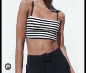 Chic Striped Crop Top
