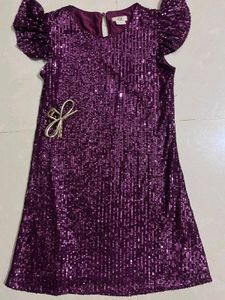 Sparkly Purple Sequin Dress