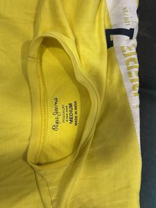 Pepe Jeans Yellow Graphic T-Shirt