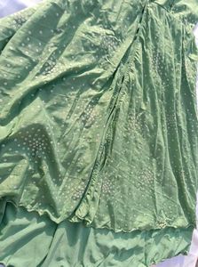 Green Printed Maxi kurta