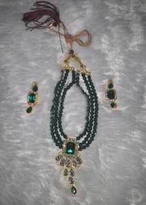 Elegant Emerald &amp; Gold Jewelry Set