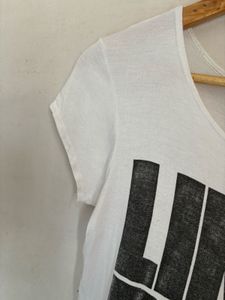White "Like A Boss" Cropped T-Shirt